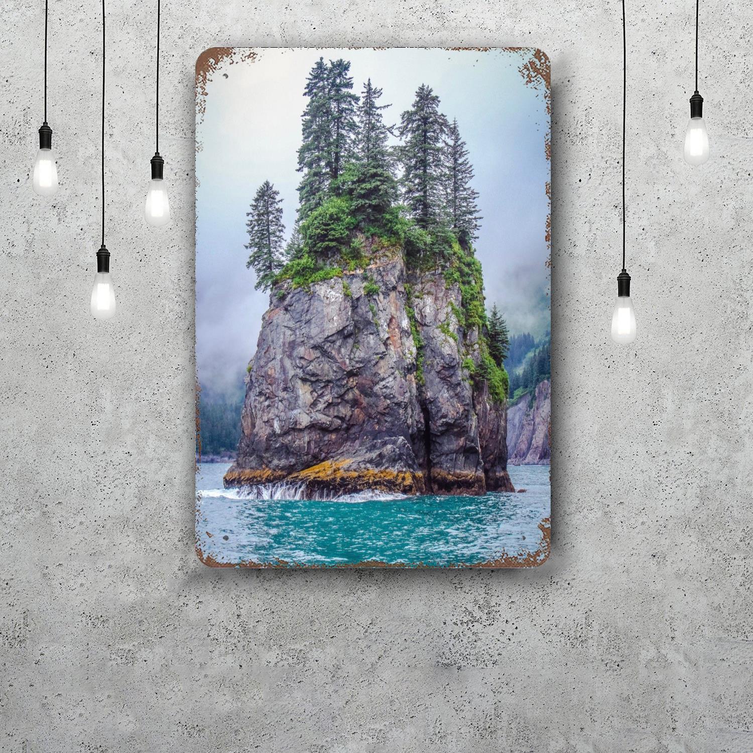 kenai fjords national park Decor Poster Vintage Tin Sign Metal Sign Decorative Plaque for Pub Bar Man Cave Club Wall Decoration 20x30cm（7.8x11.8inch）