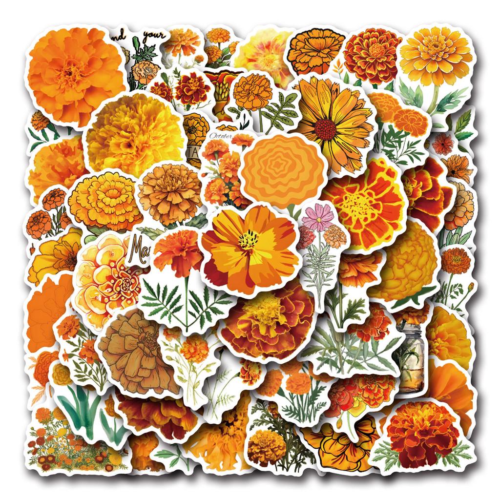 55 Marigold Marigold Graffiti Stickers Decorative Scooter Laptop DIY Stickers
