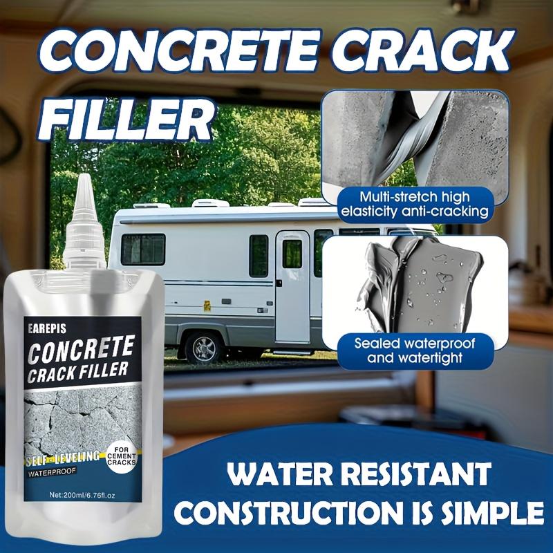Cement Crack Repair Sealant Glue Roof Wall Floor Concrete Crack Filler - Waterproof,Flexible, and Durable Wall and Floor Sealer