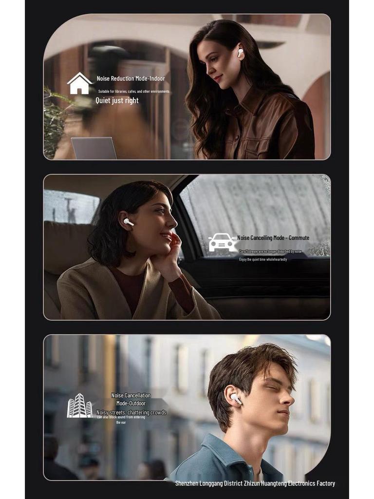 A9Pro ANC Bluetooth 5.4 Wireless Sport Earphones with Touchscreen & Noise Cancelling