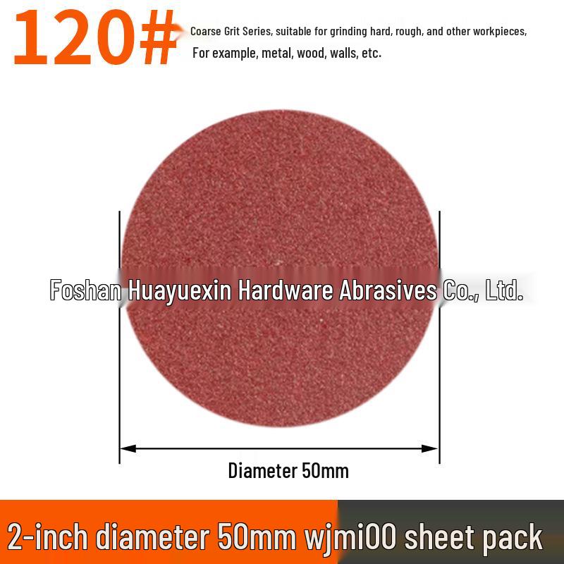50mm Flocked Sandpaper Set, 303 Pieces (40-7000 Grit) for Metal & Wood Polishing