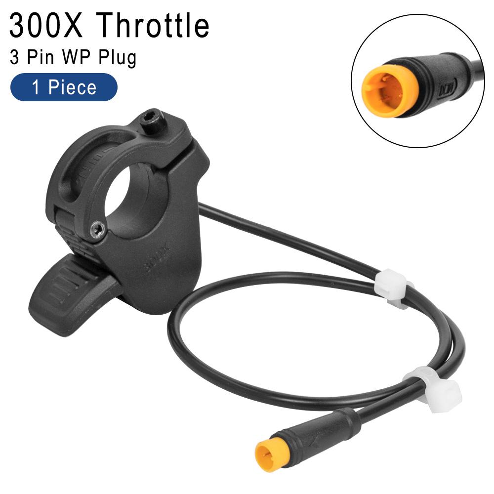 Universal Thumb Throttle 300X Right/Left Hand Throttle for 24V 36V 48V 72V Electric Bicycle Accelerator Electric Scooter Part Throttles 2