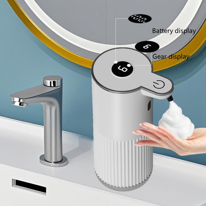 360ML Digital Display 6-Levels Adjustable Wall-Mounted Automatic Smart Sensor Soap Dispenser Electric Dish Hand Washing Machine