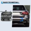 Rear Bumper Tow Hook Cover for Mercedes Benz C Class W205 Sedan C300 C400 C43AMG 2019 2020 2021 Towing Hook Eye Cap 2058853303 Right Passenger Side