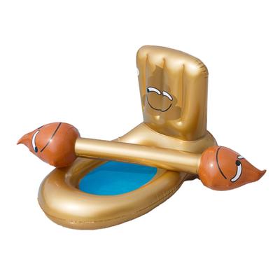 Practical Pool Float Compact Stable Eco-friendly Air Mattresses Toilet Shaped Pool Float
