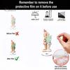 Durable Acrylic Holiday Gift Xmas Ornament, 2D Flat Tree Gingerbread Man Ornament with Christmas Desk Accessories Rotatable Base, Table Centerpiece