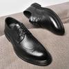White Men's Dress Shoes Classic Formal Oxford Leather Office Shoes For Men  Wedding Casual Business Brogues Shoe Man