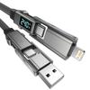 Digital Display 4 In 1 PD 240W USB Type C Data Cable Fast Charging For iPhone 15 Samsung Xiaomi Redmi OPPO Cable Fast Charger