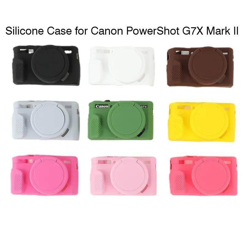 Silicone Case for Canon PowerShot G7X Mark II - Protective Soft Shell Cover & Camera Bag