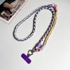 DIY Two-In-One Mobile Phone Universal Lanyard, Diagonal Span Long Rope, Wrist Short Rope, 360° Rotation, Metal Heart Buckle
