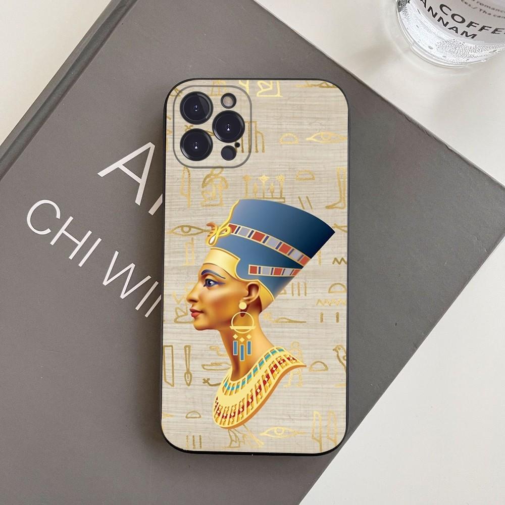 Egypt Nefertiti Anubis Ankh Phone Case For iPhone 15 14 11 12 13 Mini Pro XS Max Cover 6 7 8 Plus X XR SE 2020 Funda Shell