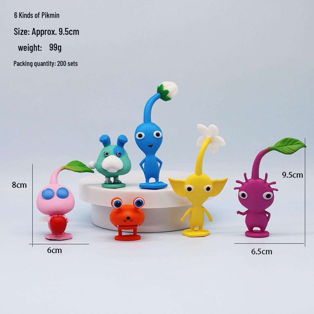 Olimar & Pikmin Figure Set: Game-Inspired Handmade Ornaments