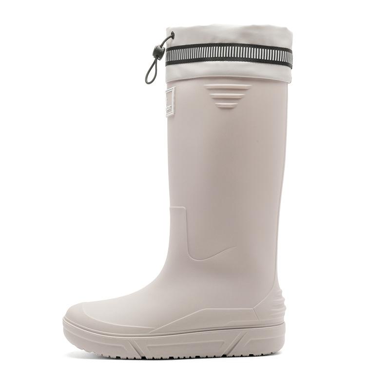Tall men's rain shoes Medium tube rain boots Soft sole non-slip waterproof boots Rain shoes Outdoor thick-soled casual men's waterproof shoes