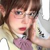 OversizedHarajuku Glasses Gold Silver Black Metal Square Glasses Vision Care Anti-blue Eyeglasses Frame Women
