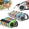 Cuerda de tracción de nailon retráctil automática duradera de 3m y 5m para mascotas, perros, gatos, cachorros, correa de plomo retráctil automática