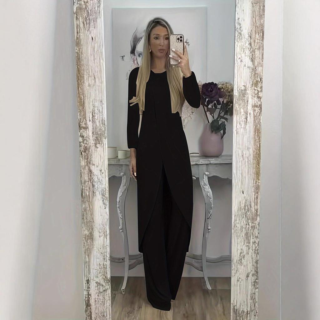 2024 Bestseller Women's Casual Two-Piece Set: Autumn/Winter Long Sleeve Top and Loose Pants