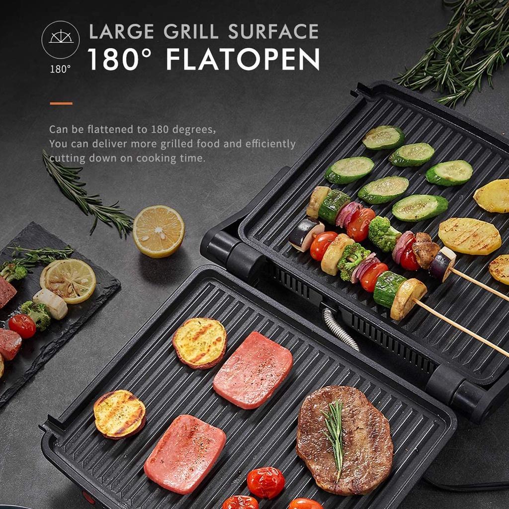 750W Hamburger Fried Egg Panini Electric Sandwich Maker Dual Non Stick Surface Grill Toaster Mini Steak Machine