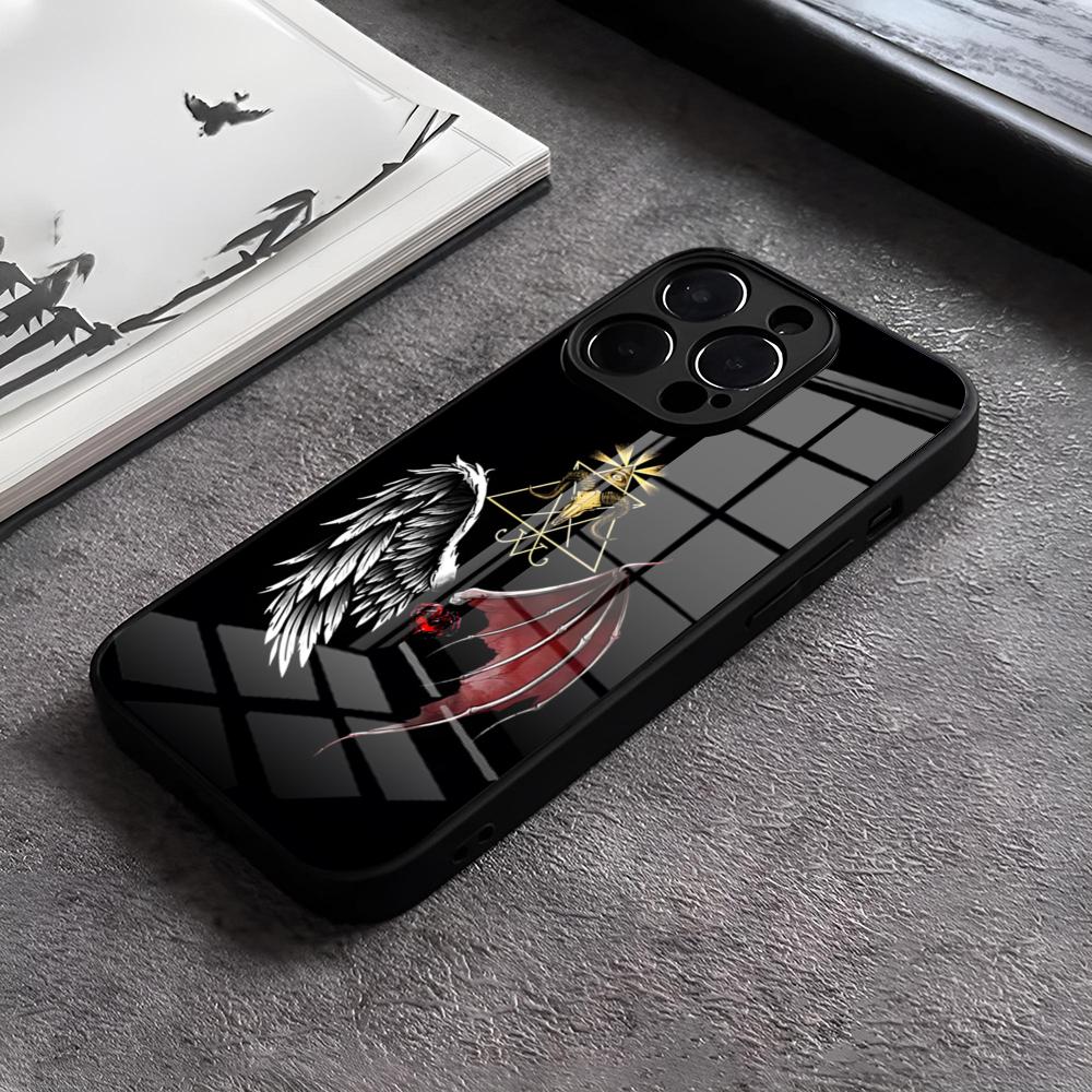 

Чехол для телефона D-Diablo 4 для iPhone 15 Pro Max 12 Mini 14 Plus 11 13 Pro X XR XS 7 8 Plus SE Стеклянный дизайн Задняя крышка iPhone13