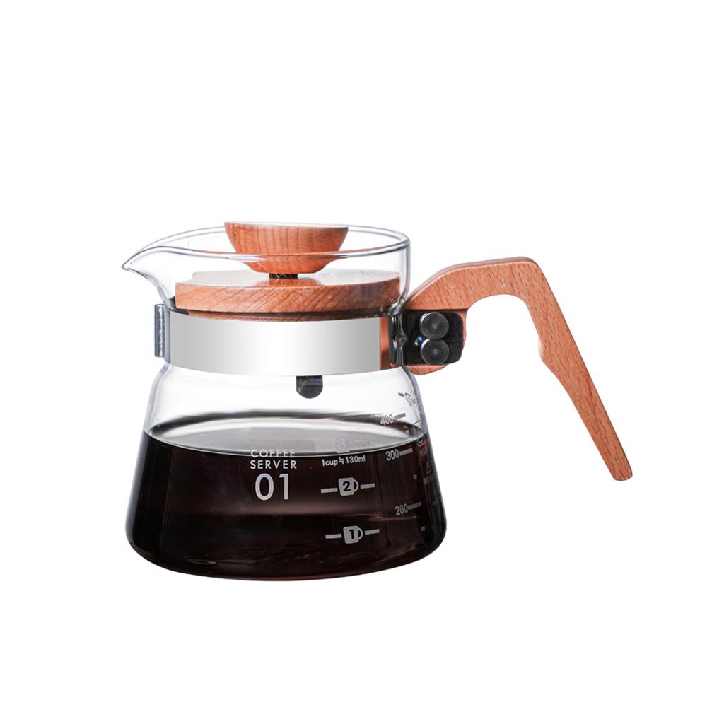 400ml/600ml Coffee Filter Cup Hand Brew Coffee Pot Set Reusable Filter Coffee Machine Funnel Dripper Cake Filter Cup Teapot