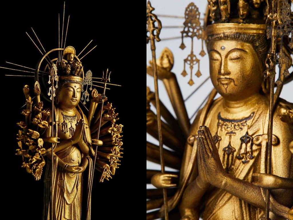 ISM TanaCOCORO Senju Kannon Keiha kolorowa figurka Buddy ISM MORITA tc3531 [Palma] ~ ~ r_ (Odnowienie 2018/9) (Senju Kannon)