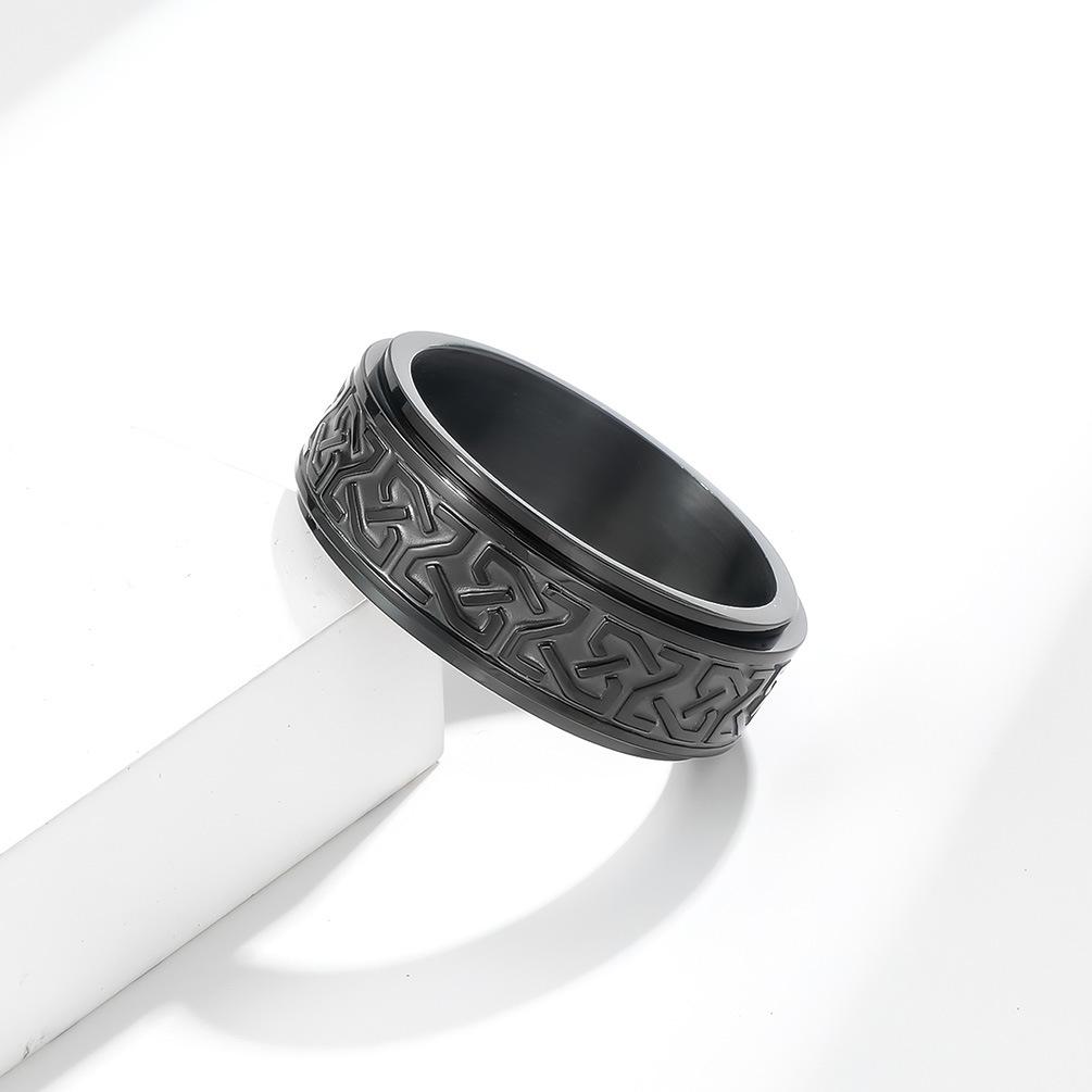 Bagues Celtiques Nœuds Irlandais Vintage Pour Hommes Femmes Viking Acier Inoxydable Rotatif Fidget Anneau Spinner Anxiété Amulette Rétro Bijoux