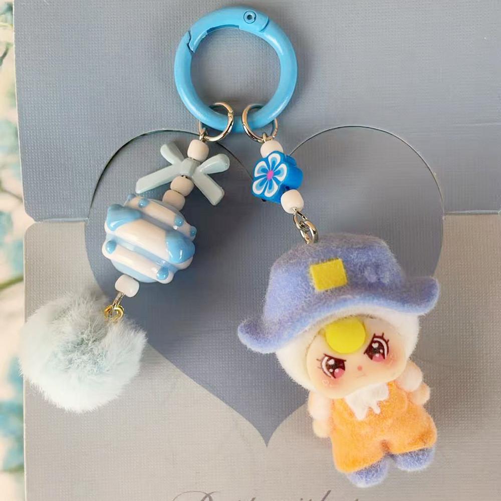 Camping Style Doll Keychain With Cartoon Cute Pendant For Kids And Teens