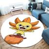 One Piece Logo Round Area Rug Carpet Rug For Living Room Bedroom Sofa Playroom Decor Nonslip Floor Mat