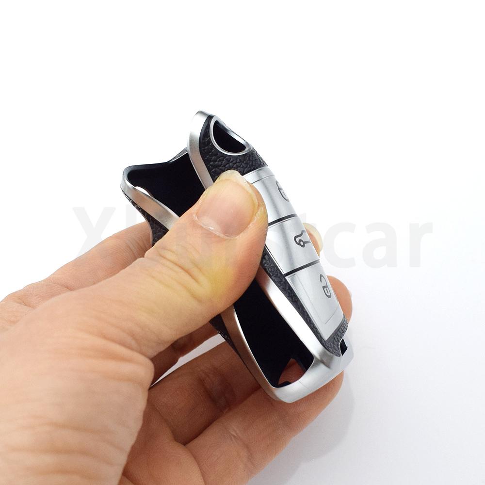Key Case Cover For Vw Touran Tiguan Golf 7 Gti Polo T-Cross T-Roc Skoda Rapid Kodiaq Octavia Fabia Seat Ibiza Leon Ateca Arona