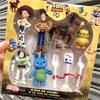 Disney 7 Pieces/set Toy Story Doll Toy Woody Jesse Buzz Lightyear Forked Pig Bear Statue Model Doll Statue Birthday Gift