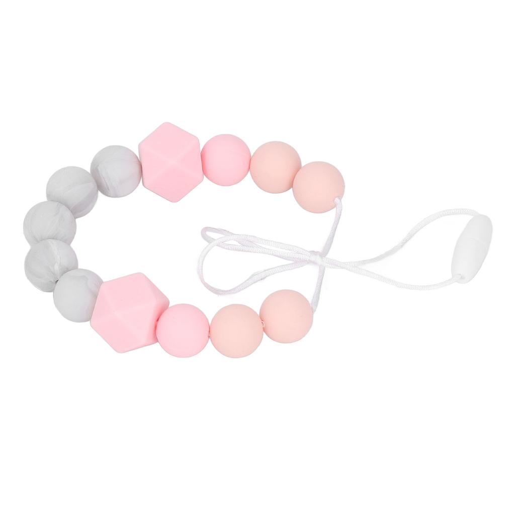 Kojenecký kousací náhrdelník Batolata Vynikající Měkký Silikonový Korálkový Kousací Náhrdelník pro Dásně