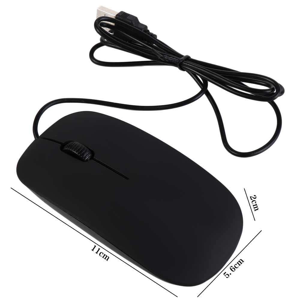 Accessories Notebook Black White Gaming Mouse Ultra Thin 1200dpi Wired Mouse Optical Mouse Computer Mouse Usb Wired Mouse