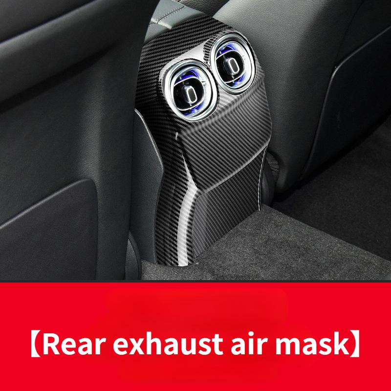 For Mercedes-Benz C-Class C200L C260L 2024 Interior Sticker Air Outlet Decoration Center Console Water Cup Holder Window Panel