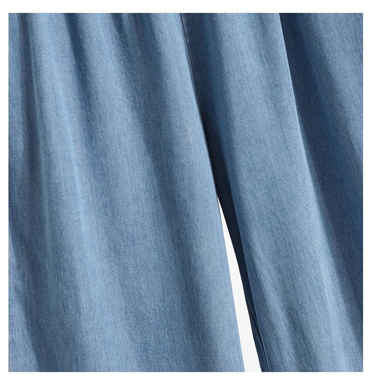 MOJTA Women Spring Autumn Plus Size Casual Loose Pants Hight Waist Jeans
