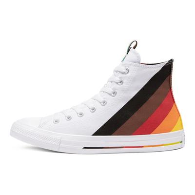 Chuck Taylor All Star Trendy Comfort High-Top Canvas Shoes Unisex White, Red and Yellow