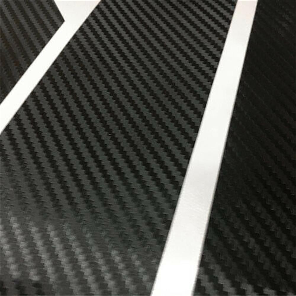 Carbon Fiber Look Front Bumper Hood Grille Trim Sticker For 2018-20 Honda Accord