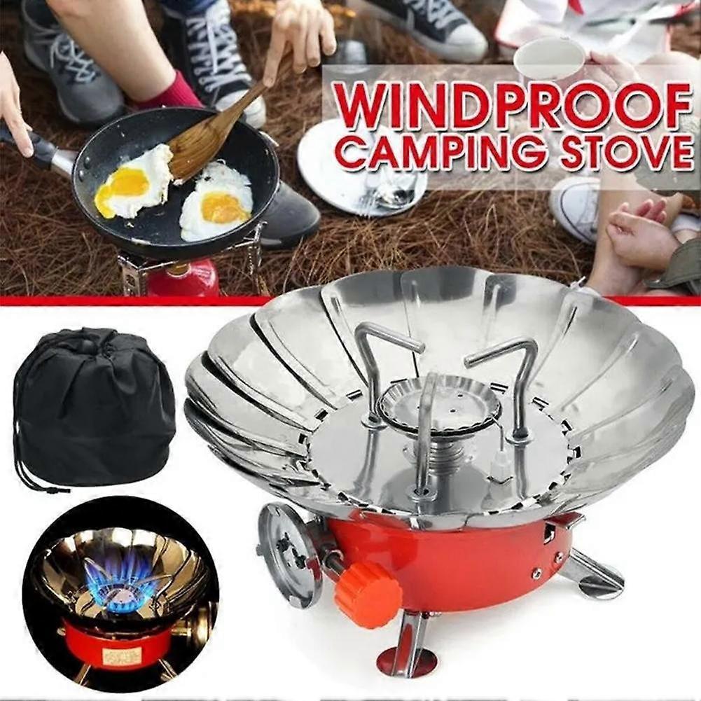 Windproof Small Cassette Stove Stainless Steel Portable Mini Outdoor