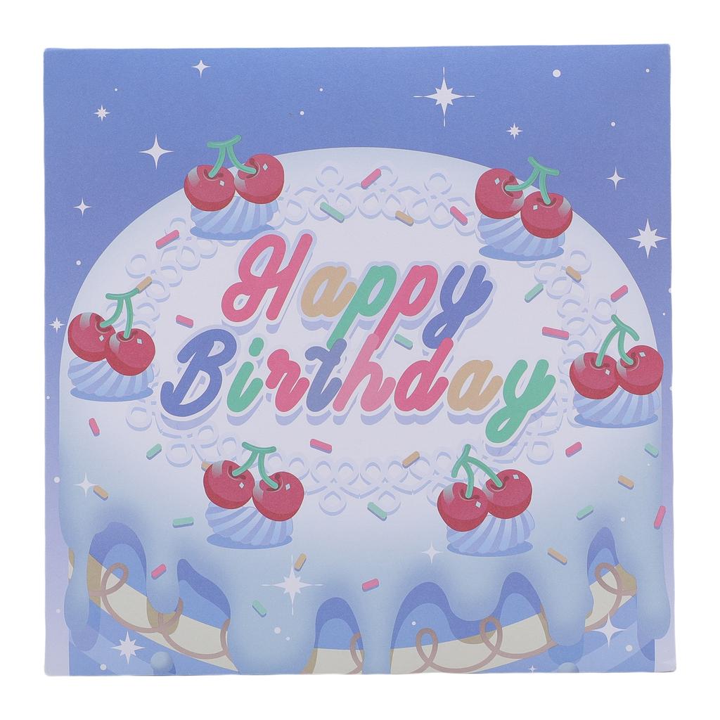3D Pop Up Birthday Card Music LED Light Birthday Cake Firework Happy Birthday Greeting Card for Women Men Kids Wife Mom