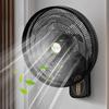 Wall Mounted Electric Fan Household High Wind Power Commercial Industrial Circulating Fan Light Sound Wall Fan