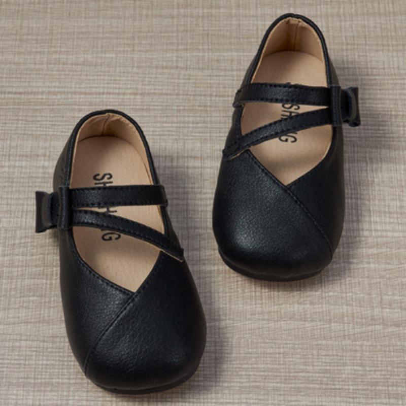 Baby Shoes with Soft Sole, Girls' Velcro Fastening for Learning To Walk and Anti-slip Function