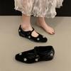 Fashion 2025 New Female Mule Crystal Rhinestone Pointy Mary Jane Shoes Low Heeled Sandals Fashion Slipper Luxury Party