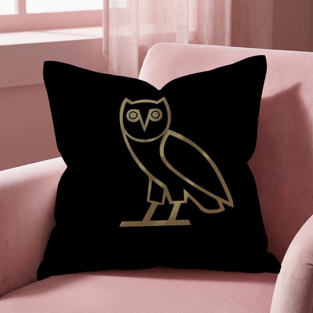 Luxury Drake O-O-OvO O-OWLS Cushion Cover Multi-Scene Pillow Cover for Home & Car - Reversible, Soft & Durable for Daily Use