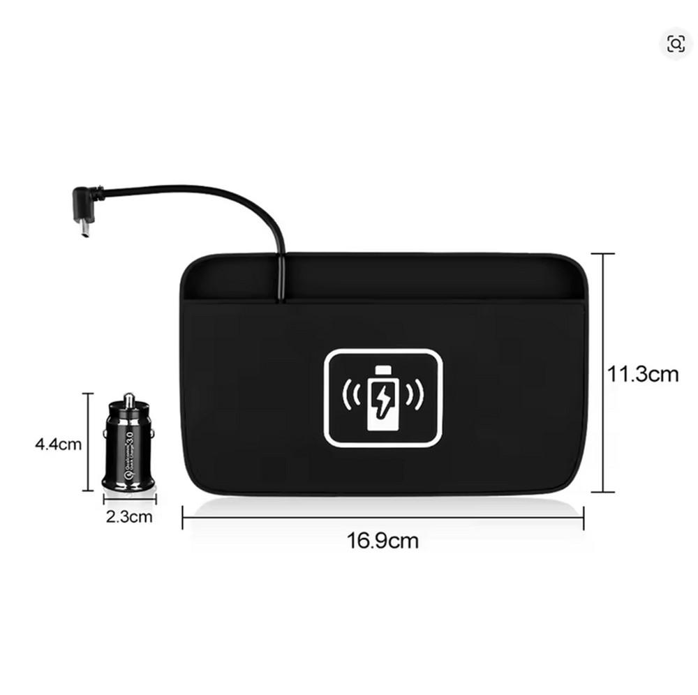 For Toyota RAV4 2020-2021 Car Wireless Phone Charger Tray Fast Charging Pad PVC