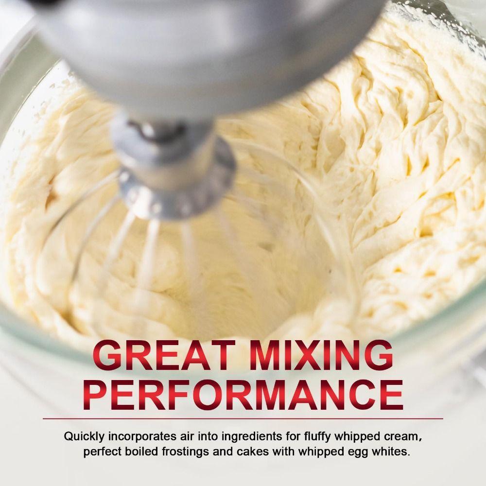 4.5 Quart 5 Qt Whip Attachment Heavy Duty Heavy Cream Beater Balloon Whisk for K45WW Mayonnaise