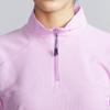 Breathable Dry Aeroflow Outdoor Pastel Size M Women's Half-Zip Shirt, Lavender, (B2MAB200)