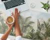 Anti-slip Desk Mat with Tropical Jungle Print 120x60 cm