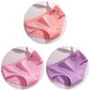 3 Teile/satz Candy Farbe Unterwäsche Frauen Komfortable Hochwertige Reine Baumwolle Höschen Mid-taille Atmungs Weibliche Plus Größe Slip
