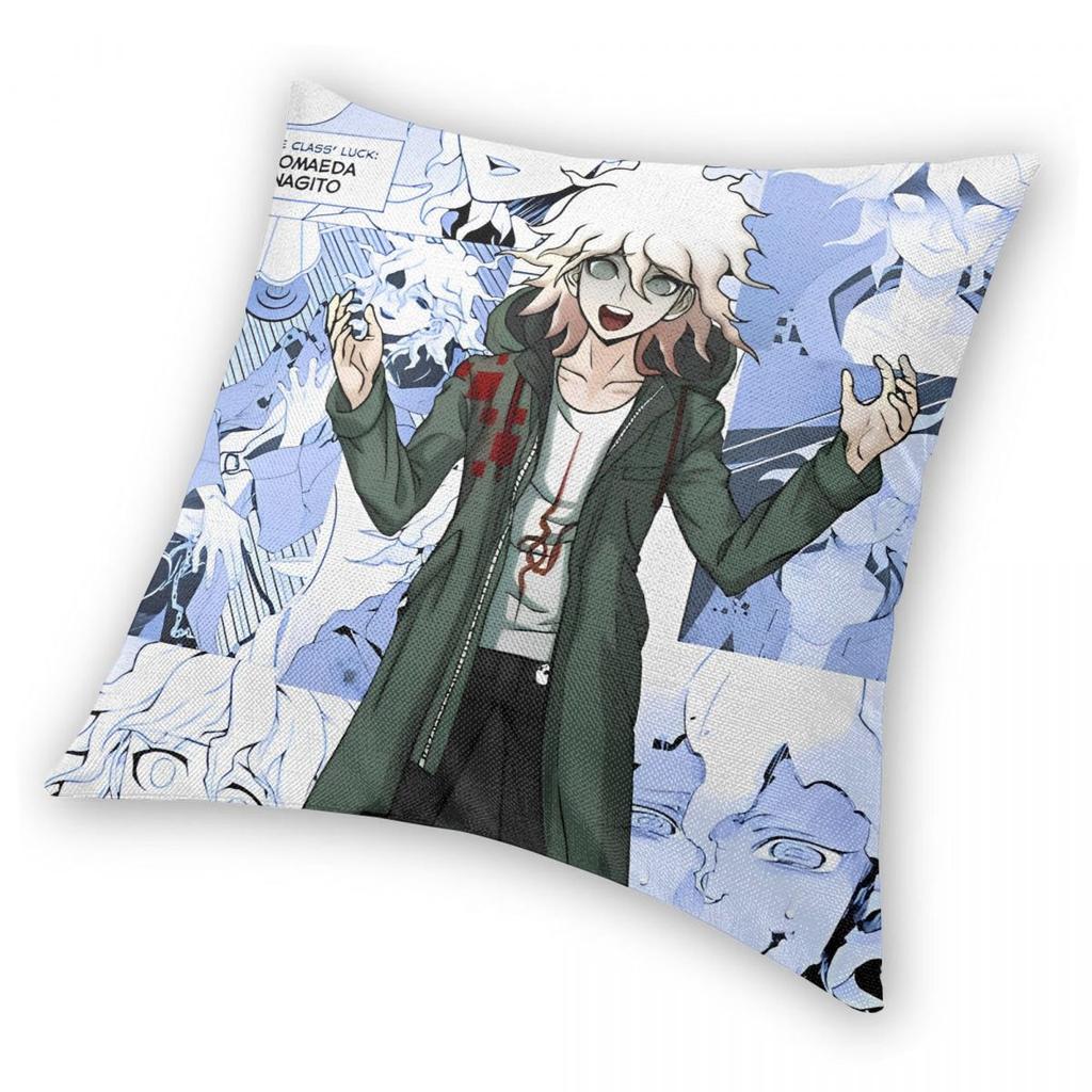 Nagito Komaeda Manga Collection Manga Collage Pillowcase Printed Polyester Cushion Cover Gift Danganronpa Pillow Case Cover Bed