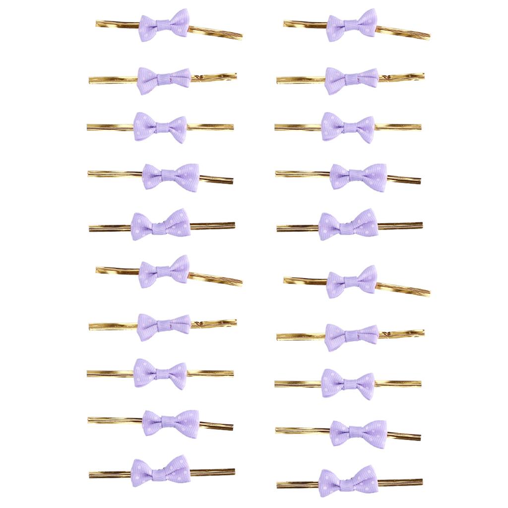 20pcs Bow Knot Twist Ties Biscuits Cookies DIY Baking Bag Ties for Gift Wrapping Weddings Parties