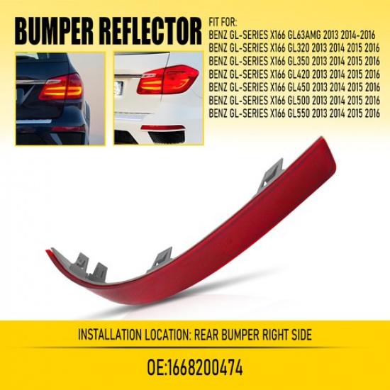 

Rear Reflector Right Bumper for Mercedes GL GL450 GL350 Benz 2013-16