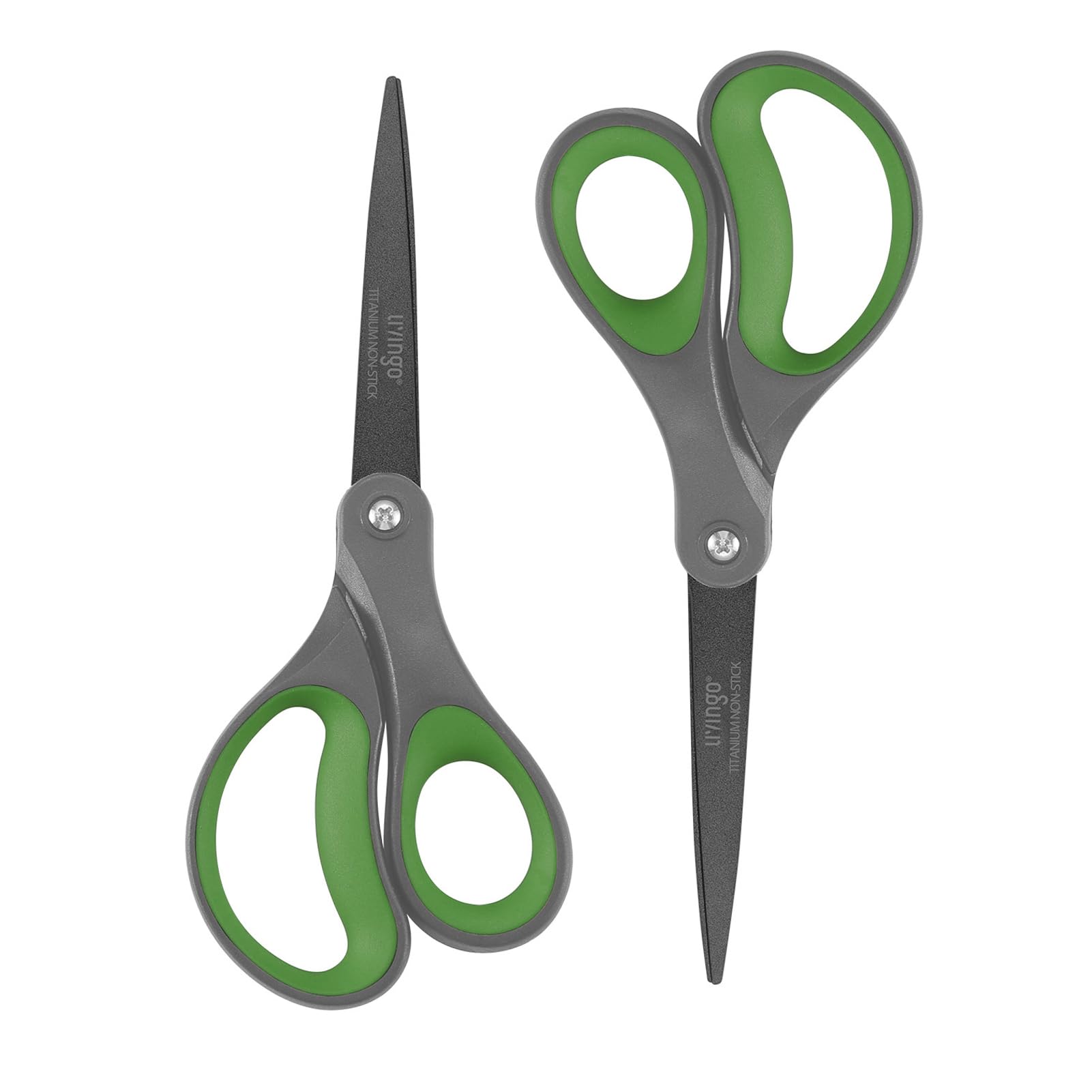 

LIVINGO Scissors Sharp Office Scissors Set Perfect for Fabric and Crafts Blades with Comfortable Grip Handles Essential for and School Non-Stick -